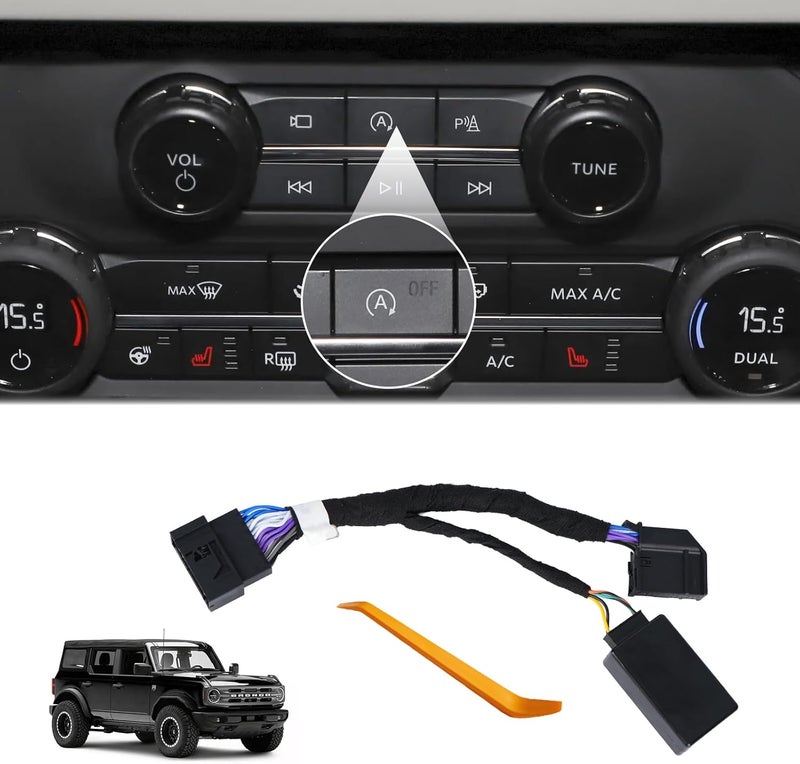 Funny Auto Start Stop Eliminator Fit for F150/Expedition/Ranger/Explorer/Bronco and 2022-2023 Maverick Automatic A-Off Start Stop Eliminator Engine Upgrade Plug&Play Automatic Stop-Start Canceller - Image 1